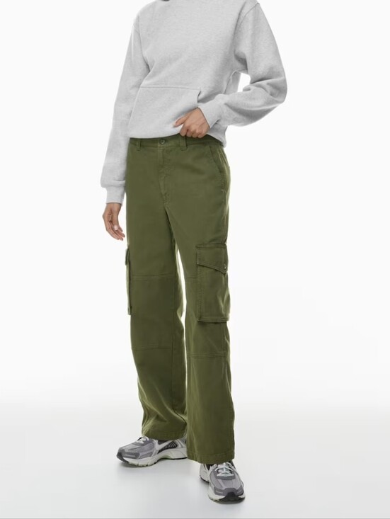 TNA Pants - Aritzia TNA "Troop" Green Cotton Utility Cargo Pant/Jeans (Size US 16)